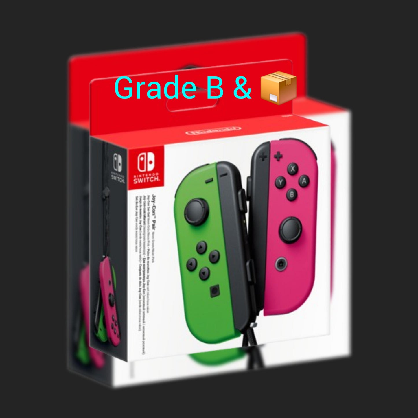 Switch (L)/(R) Neon Pink/Neon Green Joycon Pair